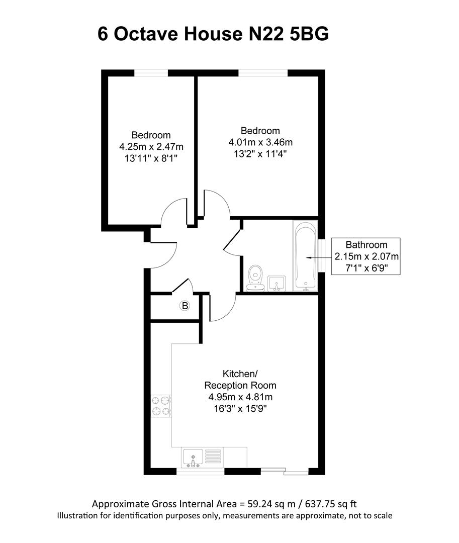 2 bedroom Flat for rent